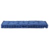 Coussin de plancher de palette Coton 120x40x7 cm Bleu clair 537897537897