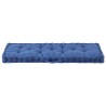 Coussin de plancher de palette Coton 120x40x7 cm Bleu clair 537897537897