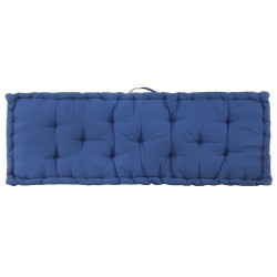 Coussin de plancher de palette Coton 120x40x7 cm Bleu clair 537897537897