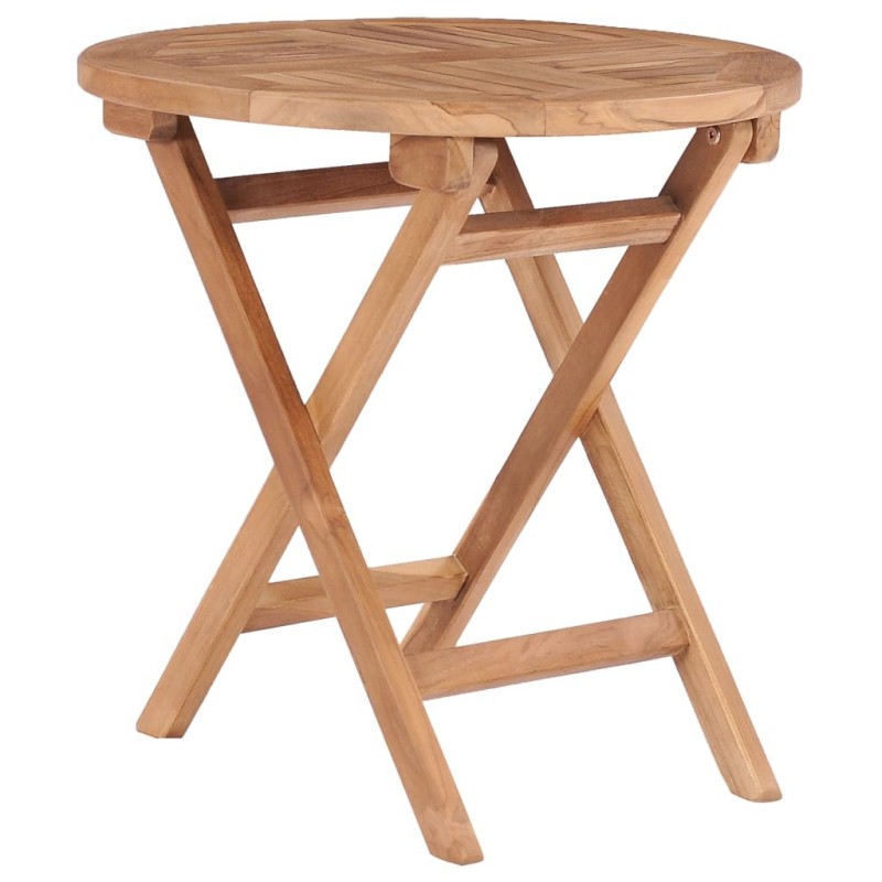 Table pliable de jardin 45 cm Bois de teck solide 537898537898