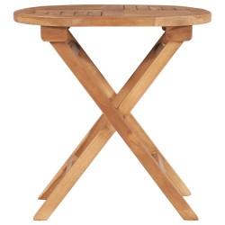 Table pliable de jardin 45 cm Bois de teck solide 537898537898