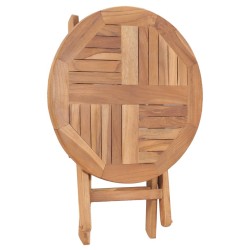 Table pliable de jardin 45 cm Bois de teck solide 537898537898