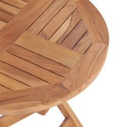 Table pliable de jardin 45 cm Bois de teck solide 537898537898