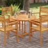 Dessus de table Bois de teck solide Rond 2,5 cm 90 cm 537901537901