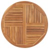Dessus de table Bois de teck solide Rond 2,5 cm 90 cm 537901537901