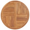Dessus de table Bois de teck solide Rond 2,5 cm 90 cm 537901537901