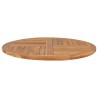 Dessus de table Bois de teck solide Rond 2,5 cm 90 cm 537901537901
