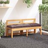 Coussin de plancher de palette Coton 120x40x7 cm Taupe 537902537902