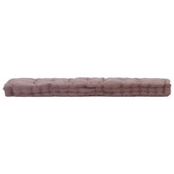 Coussin de plancher de palette Coton 120x40x7 cm Taupe 537902537902