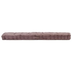 Coussin de plancher de palette Coton 120x40x7 cm Taupe 537902537902