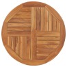 Dessus de table Bois de teck solide Rond 2,5 cm 80 cm 537903537903