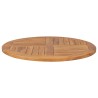 Dessus de table Bois de teck solide Rond 2,5 cm 80 cm 537903537903
