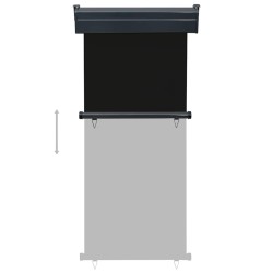 Auvent latéral de balcon 85x250 cm noir 537906537906
