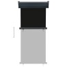 Auvent latéral de balcon 85x250 cm noir 537906537906