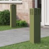 Lumière de chemin LED solaire 2 pcs Vert olive 537921537921