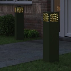 Lumière de chemin LED solaire 2 pcs Vert olive 537921537921