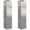 Lumière de chemin LED solaire 2 pcs Argenté Acier inoxydable 537923537923