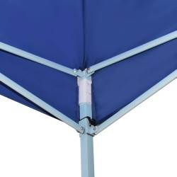 Belvédère pliable avec 2 parois 5x5 m Bleu 537924537924