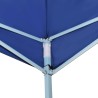 Belvédère pliable avec 2 parois 5x5 m Bleu 537924537924