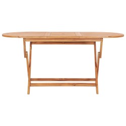 Table pliable de jardin 160x80x75 cm Bois de teck solide 537927537927