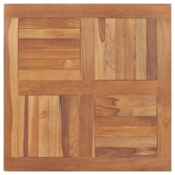 Dessus de table Bois de teck solide Carré 80x80x2,5 cm 537932537932