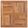 Dessus de table Bois de teck solide Carré 80x80x2,5 cm 537932537932
