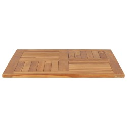Dessus de table Bois de teck solide Carré 80x80x2,5 cm 537932537932