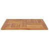 Dessus de table Bois de teck solide Carré 80x80x2,5 cm 537932537932