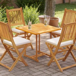 Dessus de table Bois de teck solide 70x70x2,5 cm 537933537933