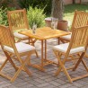 Dessus de table Bois de teck solide 70x70x2,5 cm 537933537933