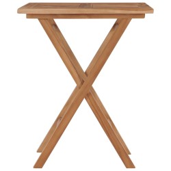Table pliable de jardin 60x60x75 cm Bois de teck solide 537934537934
