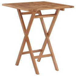 Table pliable de jardin 60x60x75 cm Bois de teck solide 537934537934