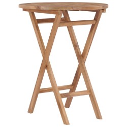 Table pliable de jardin 60 cm Bois de teck solide 537935537935