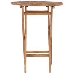 Table pliable de jardin 60 cm Bois de teck solide 537935537935