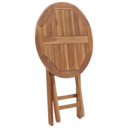 Table pliable de jardin 60 cm Bois de teck solide 537935537935