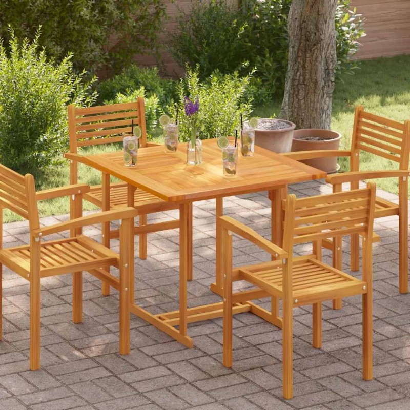 Dessus de table Bois de teck solide Carré 90x90x2,5 cm 537936537936