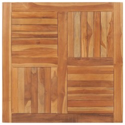 Dessus de table Bois de teck solide Carré 90x90x2,5 cm 537936537936