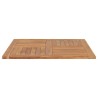 Dessus de table Bois de teck solide Carré 90x90x2,5 cm 537936537936