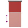 Auvent latéral de balcon 125x250 cm Rouge 537942537942