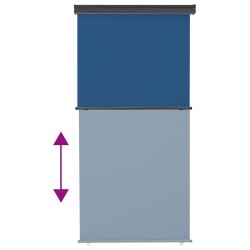 Auvent latéral de balcon 125x250 cm Bleu 537943537943