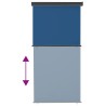 Auvent latéral de balcon 125x250 cm Bleu 537943537943