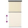 Auvent latéral de balcon 125x250 cm Crème 537944537944