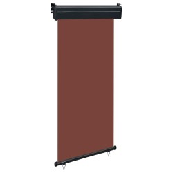 Auvent latéral de balcon 105x250 cm Marron 537946537946