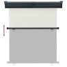 Auvent latéral de balcon 145x250 cm Crème 537947537947