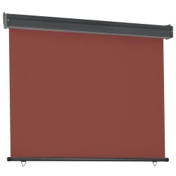 Auvent latéral de balcon 125x250 cm Marron 537949537949