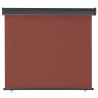 Auvent latéral de balcon 125x250 cm Marron 537949537949