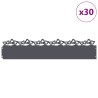 Bordures de pelouse 30 pcs Anthracite 103 x 0,05 x 22 cm Acier 537951537951