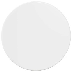 Plateau de table Blanc brillant Ø 30 x 1,5 cm Bois d'ingénierie 537952537952