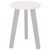 Plateau de table Blanc brillant Ø 30 x 1,5 cm Bois d'ingénierie 537952537952