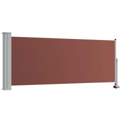 Auvent latéral rétractable de patio 100x300 cm Marron 537953537953
